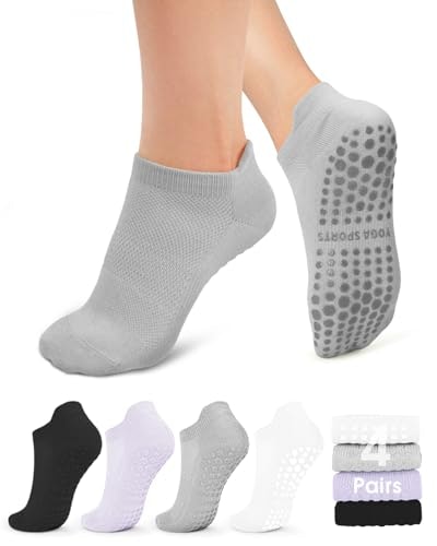 YeuG Non-Slip Pilates Grip Socks: $9.49