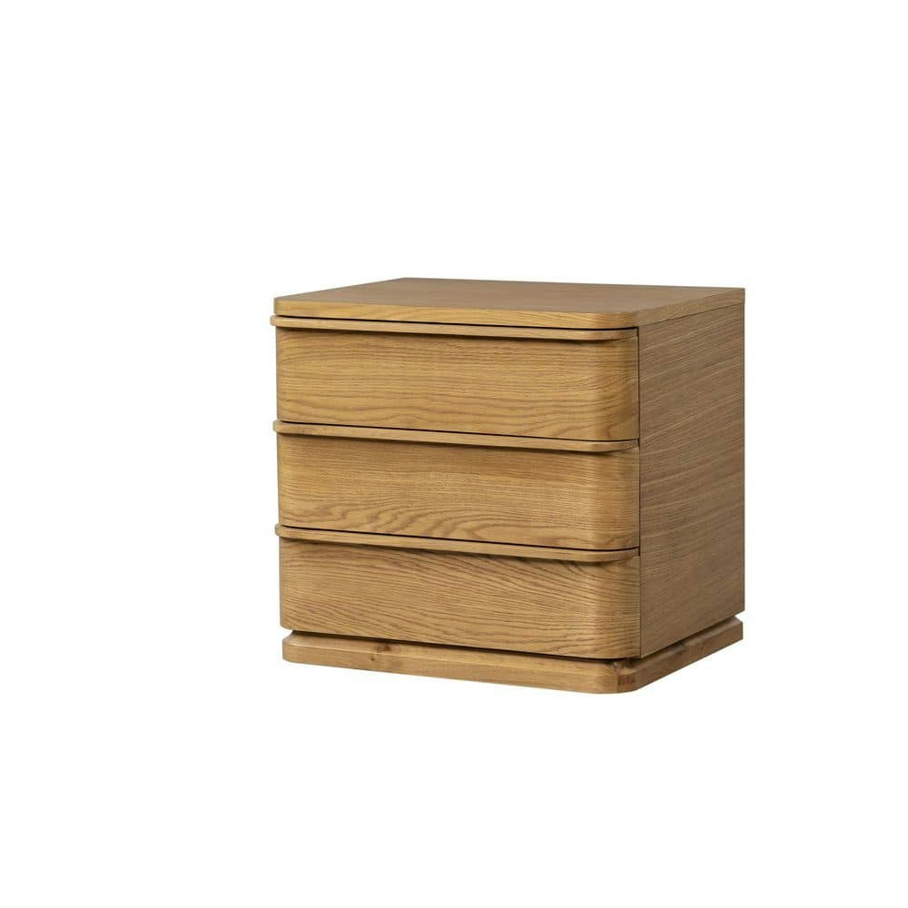 Zoey Oak 3-Drawer 26-inch Nightstand: $441.51