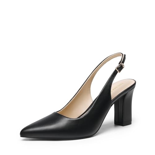 Dream Pairs Women's Slingback Chunky Heel Pumps: $32.99 Dream Pairs Women's Slingback Chunky Heel Pumps: $32.99