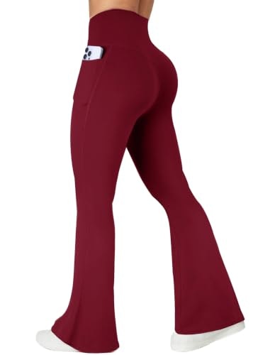 Copyleaf Women's Crossover Flare Yoga Pants with Pockets: $13.95 Copyleaf Women's Crossover Flare Yoga Pants with Pockets: $13.95