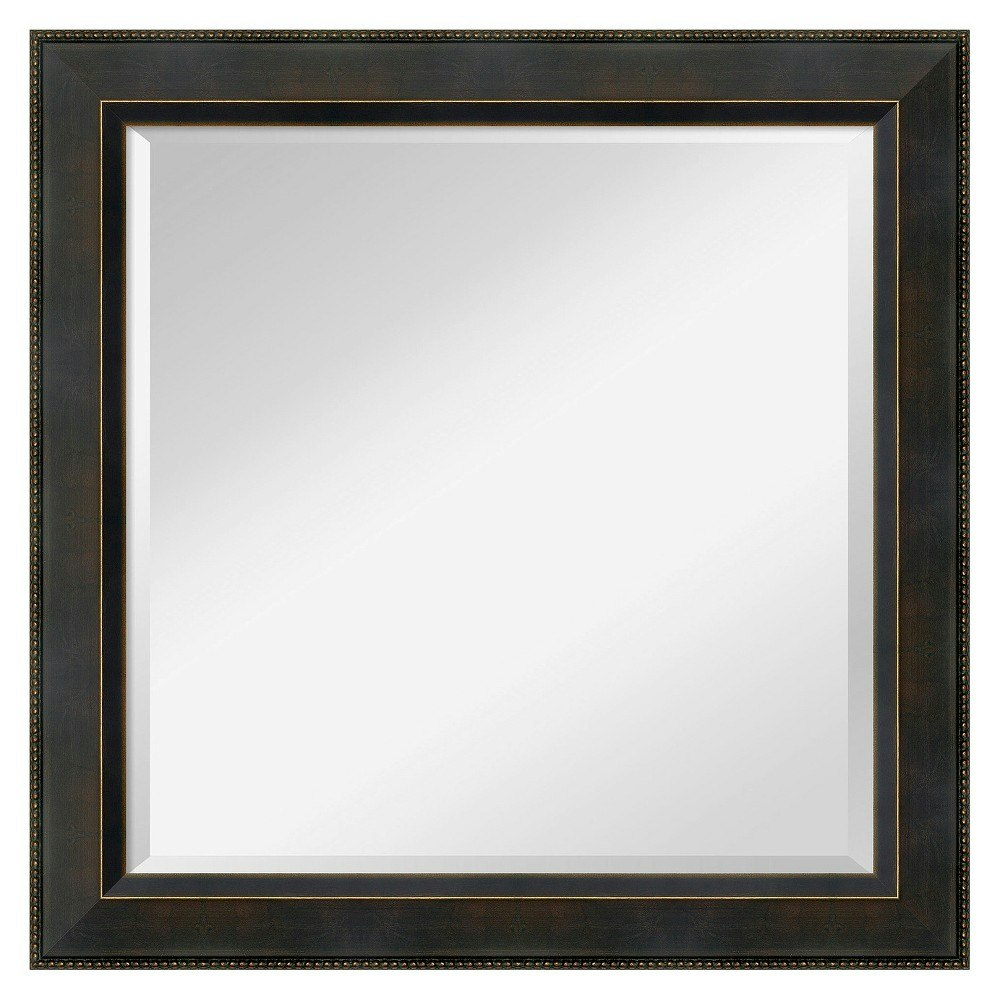 Signore 24" x 24" Wood Framed Wall Mirror: $180.99