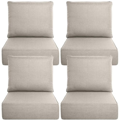 Belord 6-Inch Thick Patio Chair Cushion 4-Pack: $269.99