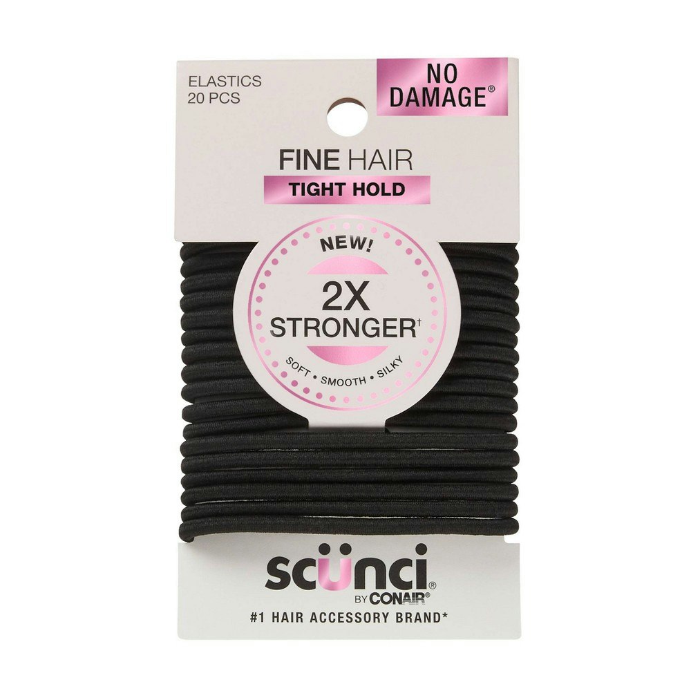 Scünci No Damage 2X Stronger Hair Ties 20-Pack: $2.99