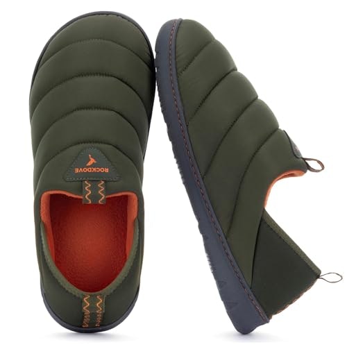 RockDove Men's Pufflite Two-Tone Quilted Loafer Slipper: $22.39