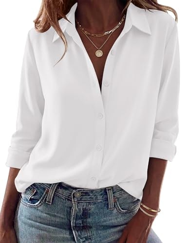 Zeagoo Women's Long Sleeve Button Down Blouse: $14.23