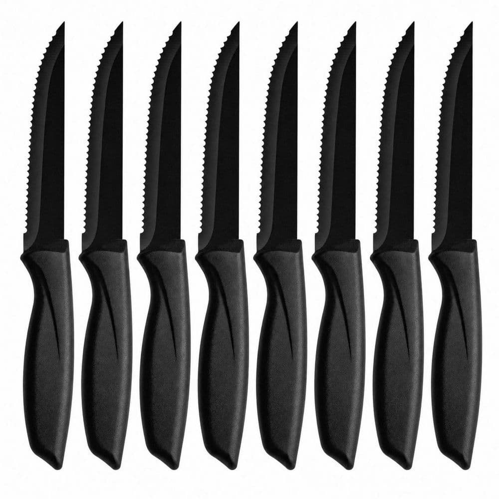 High-Carbon Stainless Steel Serrated Steak Knife 8-Pack: $48.79 High-Carbon Stainless Steel Serrated Steak Knife 8-Pack: $48.79