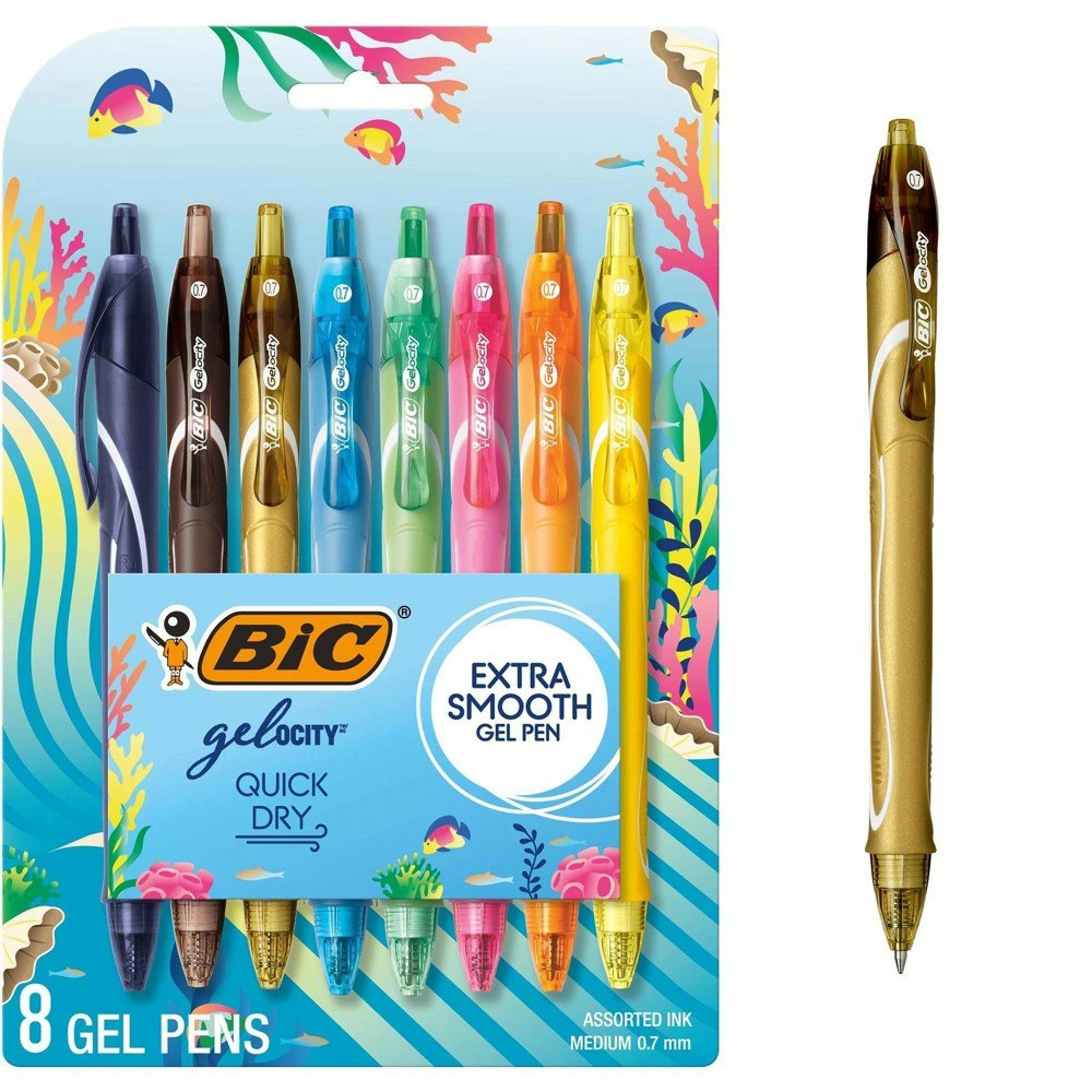 BiC Gelocity 0.7mm Quick Dry Gel Pens 8-Pack: $10.79 BiC Gelocity 0.7mm Quick Dry Gel Pens 8-Pack: $10.79