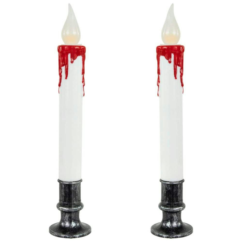 9-Inch LED Dripping Blood Halloween Taper Candles 2-Pack: $14.98 9-Inch LED Dripping Blood Halloween Taper Candles 2-Pack: $14.98