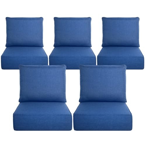 Belord 6-inch Thick Outdoor Chair Cushion 5-Piece Set: $319.99 Belord 6-inch Thick Outdoor Chair Cushion 5-Piece Set: $319.99