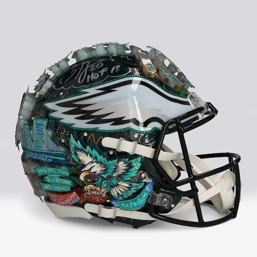 Brian Dawkins Philadelphia Eagles Autographed Riddell Speed Authentic Helmet: $8,299.99 Brian Dawkins Philadelphia Eagles Autographed Riddell Speed Authentic Helmet: $8,299.99