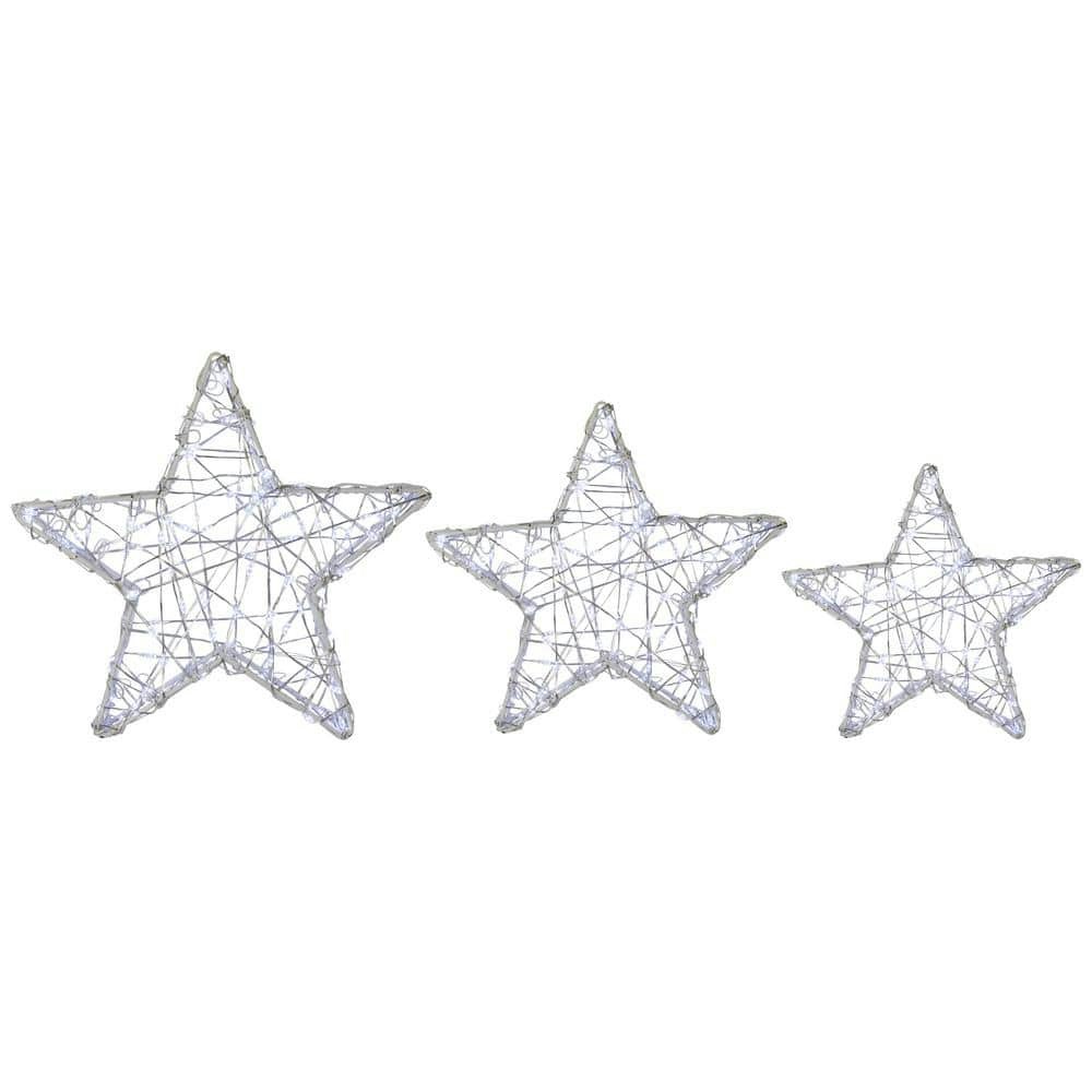 LED Lighted Christmas Star Decorations 13.75-inch 3-Pack: $89