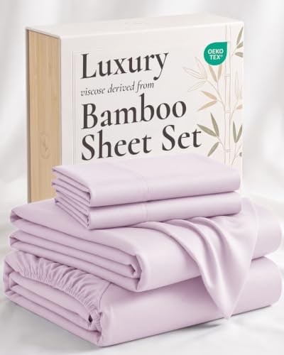 Hotel Sheets Direct Queen Bamboo Bed Sheet 4-Piece Set: $54.97