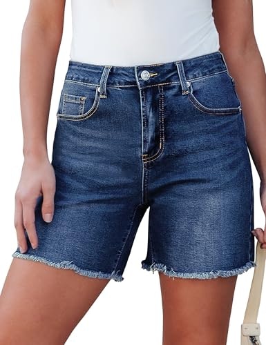 Luvamia High Waisted Stretchy Denim Jean Shorts: $16.14