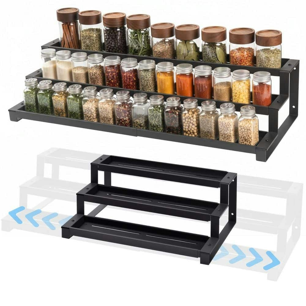 3-Tier Expandable Metal Spice Rack Organizer: $73.27 3-Tier Expandable Metal Spice Rack Organizer: $73.27