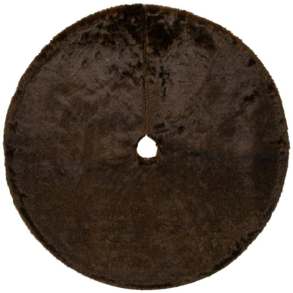 48-inch Brown Mink Faux Fur Christmas Tree Skirt: $99 48-inch Brown Mink Faux Fur Christmas Tree Skirt: $99