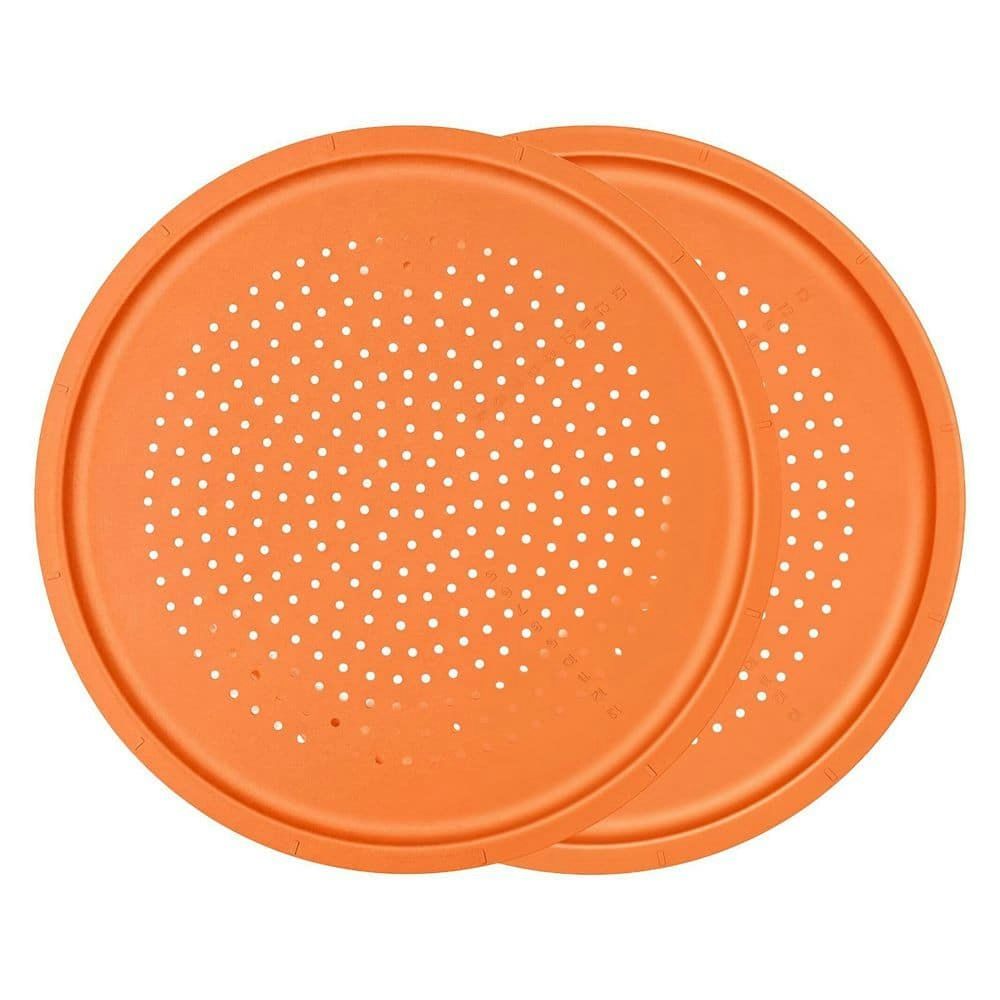 16-Inch Nonstick Perforated Silicone Pizza Pan 2-Pack: $76.58 16-Inch Nonstick Perforated Silicone Pizza Pan 2-Pack: $76.58