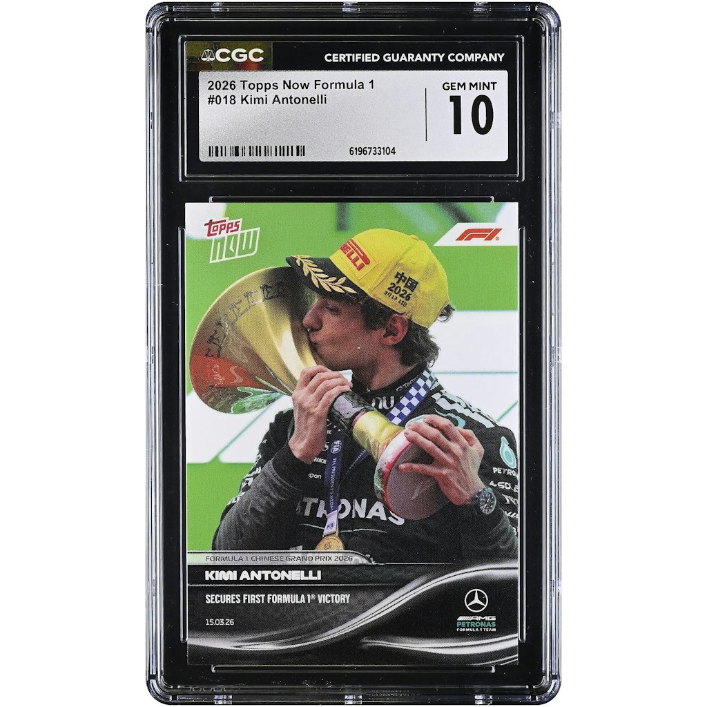 Kimi Antonelli 2026 Topps Now Formula 1 #18 CGC 10 Card: $69.99 Kimi Antonelli 2026 Topps Now Formula 1 #18 CGC 10 Card: $69.99