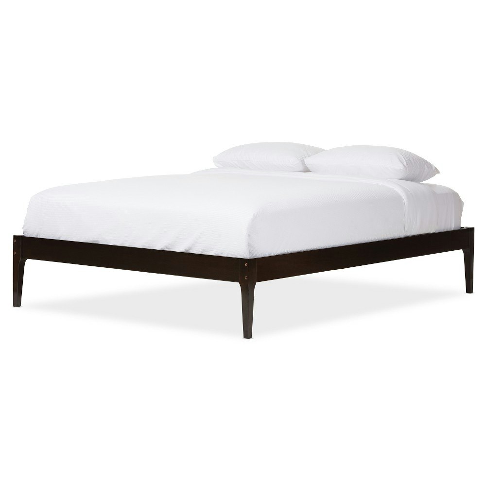 Baxton Studio Bentley Queen Mid-Century Modern Solid Wood Bed Frame: $179.19 Baxton Studio Bentley Queen Mid-Century Modern Solid Wood Bed Frame: $179.19