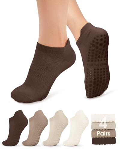 YeuG Non-Slip Pilates Grip Socks: $11.24