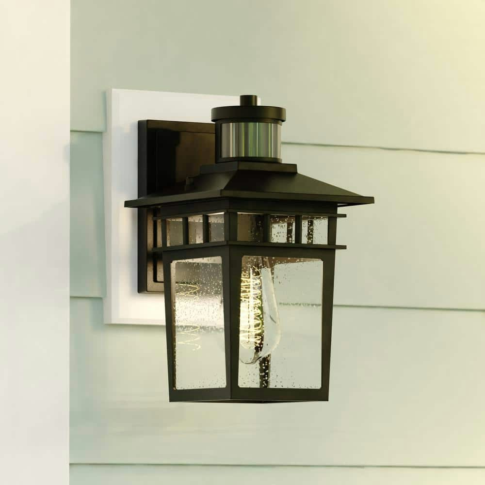Ridge 6.5-inch 1-Light Outdoor Motion Sensor Wall Lantern: $109.99