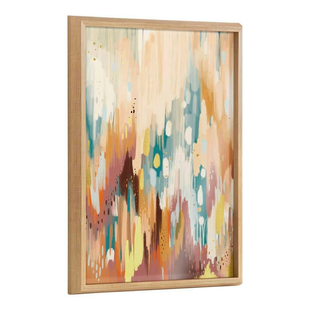 Jessi Raulet Brushstroke 133 Framed Glass Art Print 24" x 18": $59.99