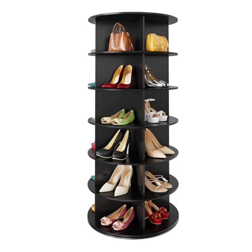 SpaceAid 6-Tier Rotating Shoe Rack Tower: $132.95 SpaceAid 6-Tier Rotating Shoe Rack Tower: $132.95