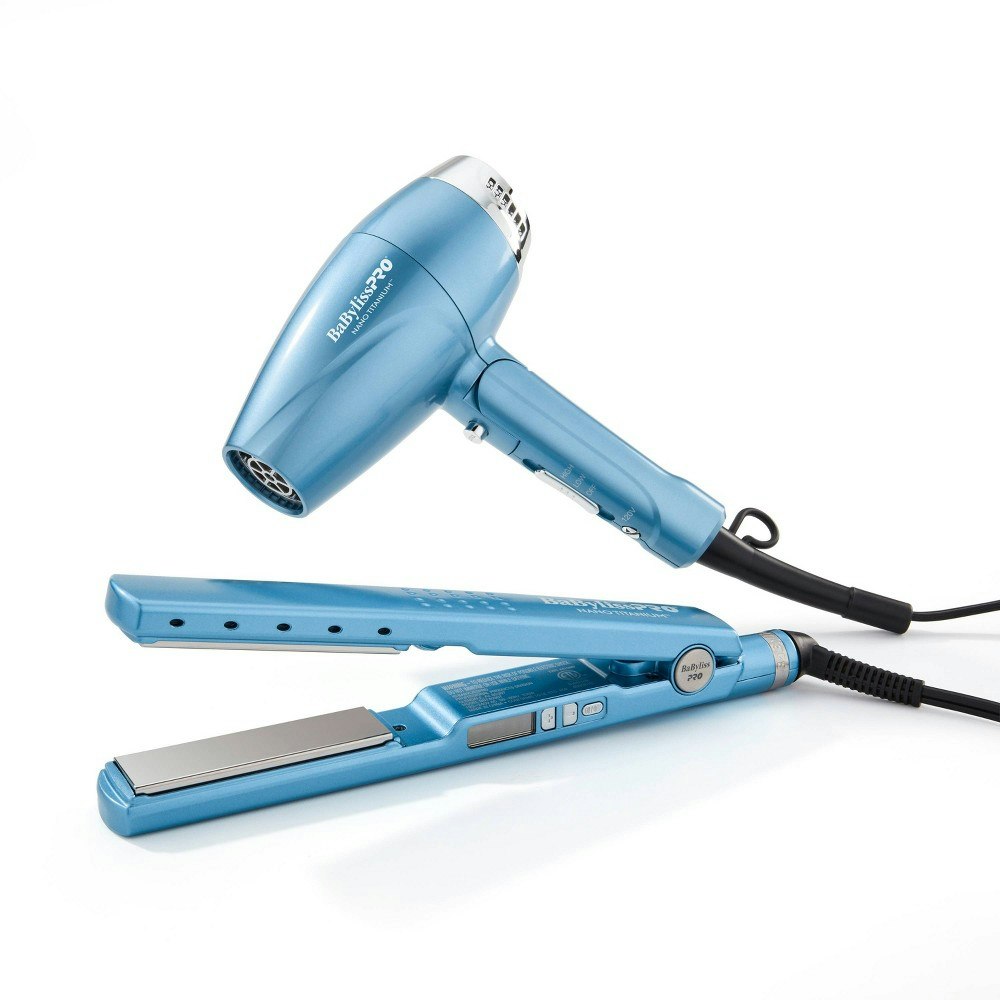 BaBylissPRO Nano Titanium Compact Folding Ionic Dryer and 1.25-inch Digital Ionic Flat Iron Gift Set: $149.99 BaBylissPRO Nano Titanium Compact Folding Ionic Dryer and 1.25-inch Digital Ionic Flat Iron Gift Set: $149.99
