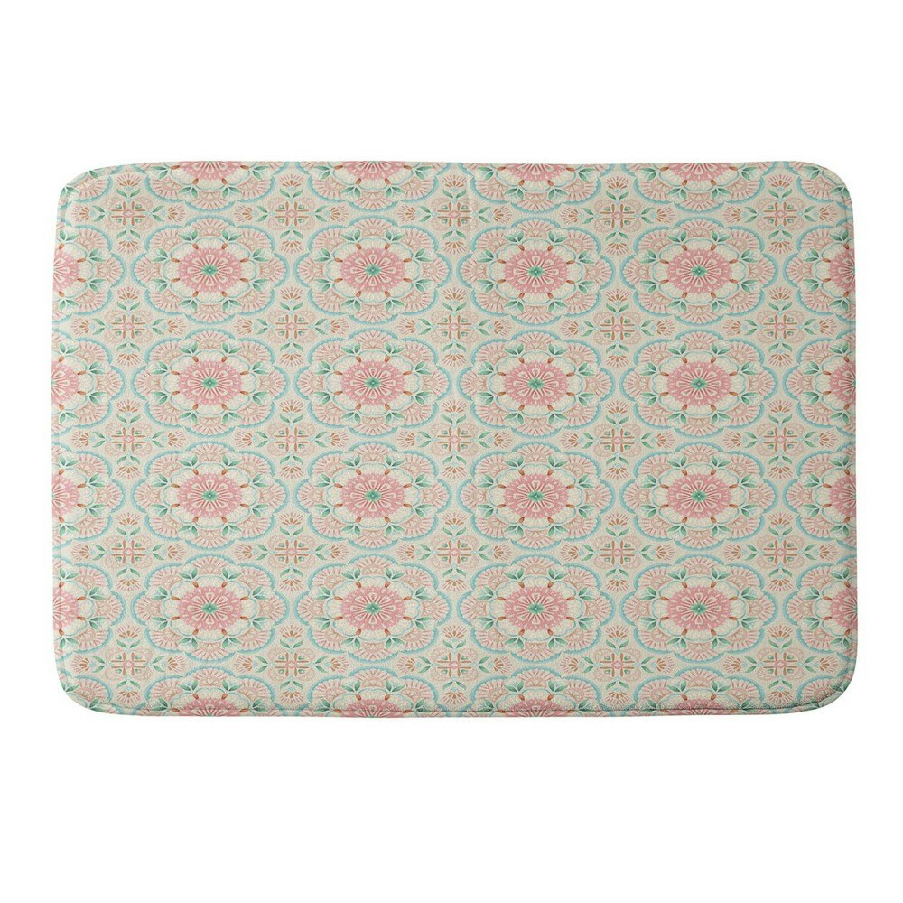 Deny Designs Floral Mandala Tile Memory Foam Bath Rug: $65.99 Deny Designs Floral Mandala Tile Memory Foam Bath Rug: $65.99