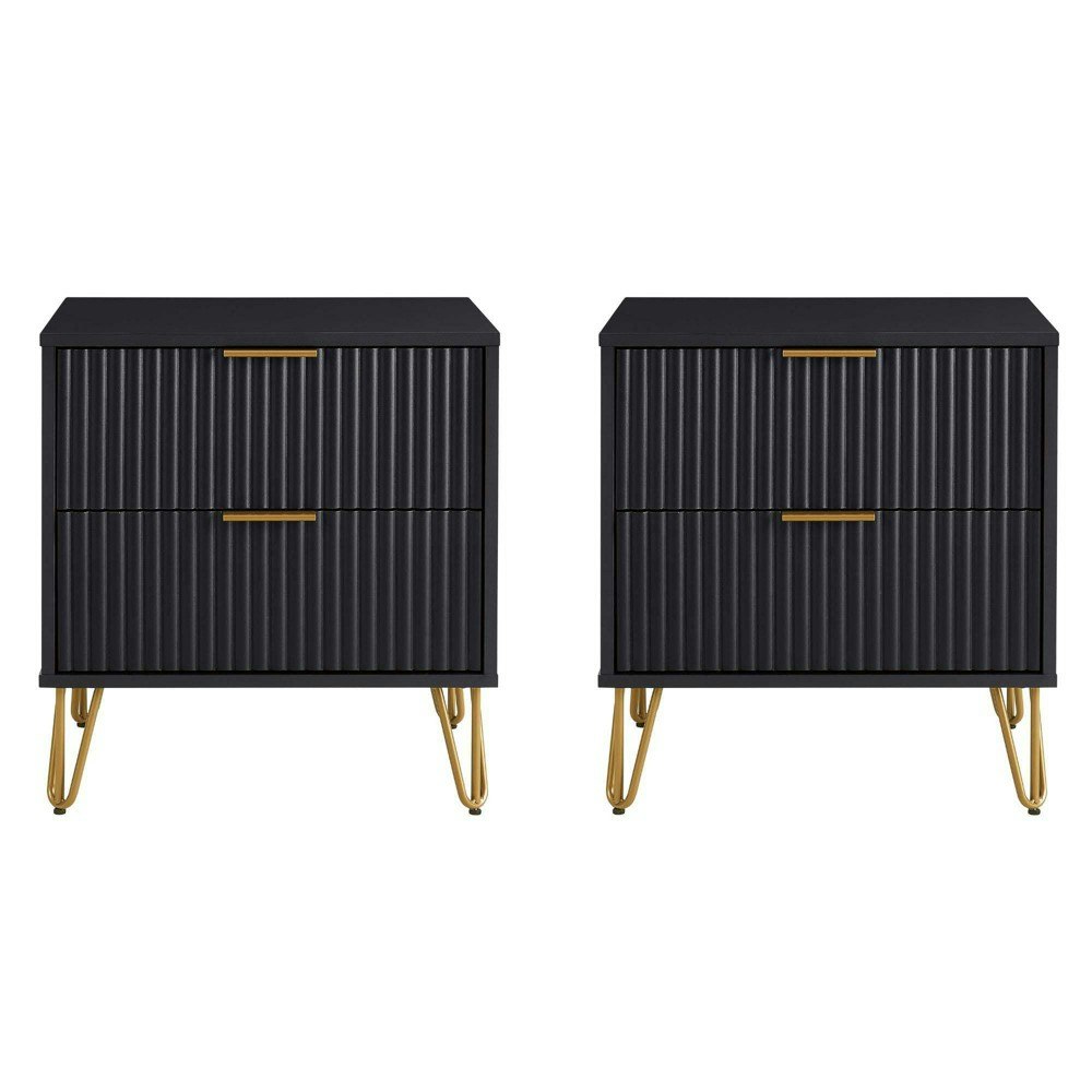 Manhattan Comfort Dumbo 2-Drawer Nightstand 2-Pack: $275.99