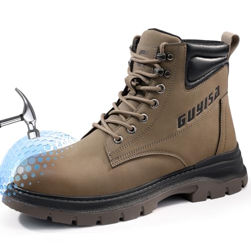 Gusayex Men's Steel Toe Work Boots: $39.98 Gusayex Men's Steel Toe Work Boots: $39.98