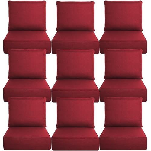 Belord 6-Inch Thick Outdoor Chair Cushion 9-Piece Set: $577.99 Belord 6-Inch Thick Outdoor Chair Cushion 9-Piece Set: $577.99