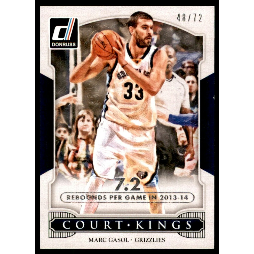 2014-15 Donruss Court Kings Stat Line Season Marc Gasol Trading Card: $5 2014-15 Donruss Court Kings Stat Line Season Marc Gasol Trading Card: $5