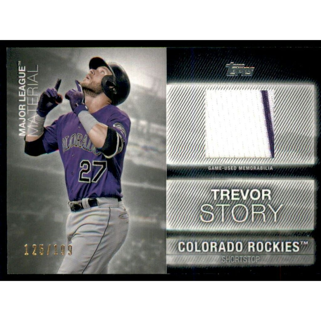 2020 Topps Major League Materials Trevor Story Baseball Card: $7.20 2020 Topps Major League Materials Trevor Story Baseball Card: $7.20