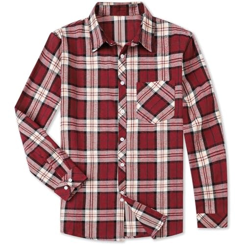 Betusline Men's Plaid Flannel Shirt: $21.24 Betusline Men's Plaid Flannel Shirt: $21.24