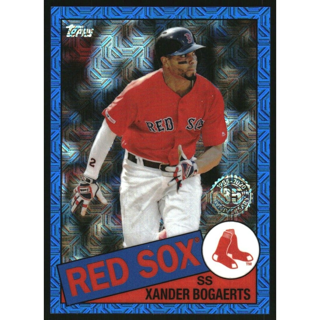 2020 Topps 1985 Chrome Silver Pack Xander Bogaerts Blue Refractor Card: $7.20 2020 Topps 1985 Chrome Silver Pack Xander Bogaerts Blue Refractor Card: $7.20