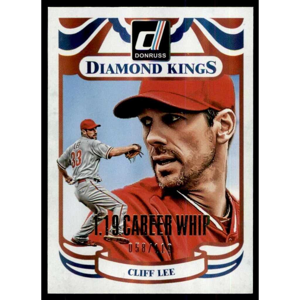 2014 Donruss Cliff Lee Stat Line Career Baseball Card: $5.40