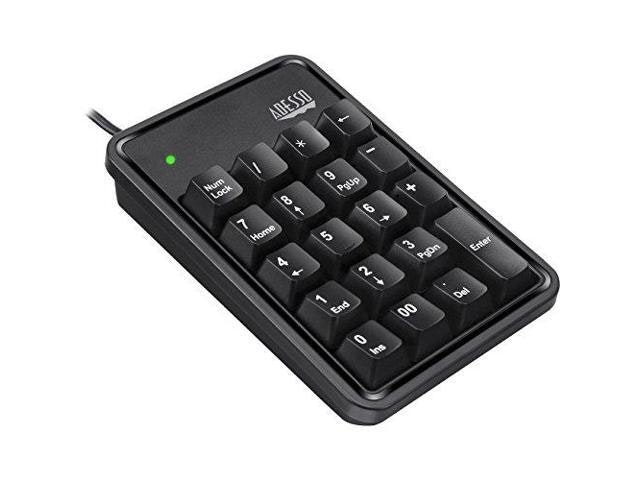Adesso AKB-600HB 19-Key Mechanical Keypad with USB Hub: $24.99