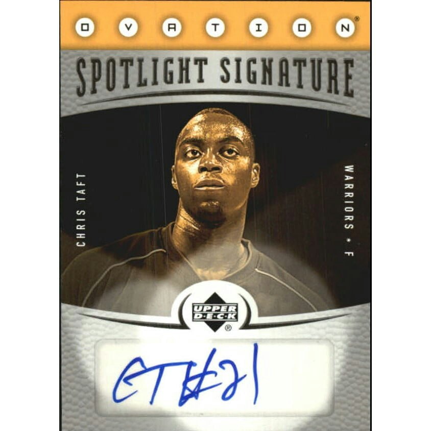 2006-07 Upper Deck Ovation Spotlight Signature Chris Taft #CT Card: $5 2006-07 Upper Deck Ovation Spotlight Signature Chris Taft #CT Card: $5