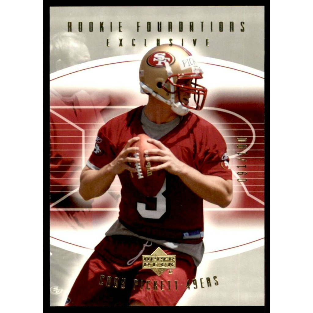 2004 Upper Deck Foundations Exclusive Gold Cody Pickett Trading Card #169: $7.20 2004 Upper Deck Foundations Exclusive Gold Cody Pickett Trading Card #169: $7.20
