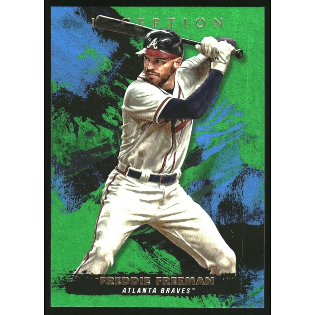 2021 Topps Inception Green Freddie Freeman #40 Baseball Card: $5.40 2021 Topps Inception Green Freddie Freeman #40 Baseball Card: $5.40