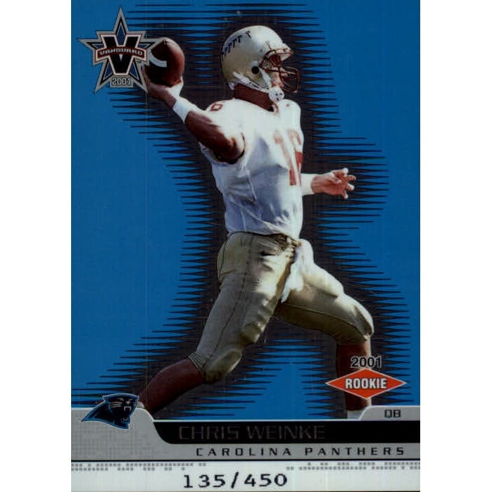 2001 Vanguard Chris Weinke Rookie Card: $5 2001 Vanguard Chris Weinke Rookie Card: $5