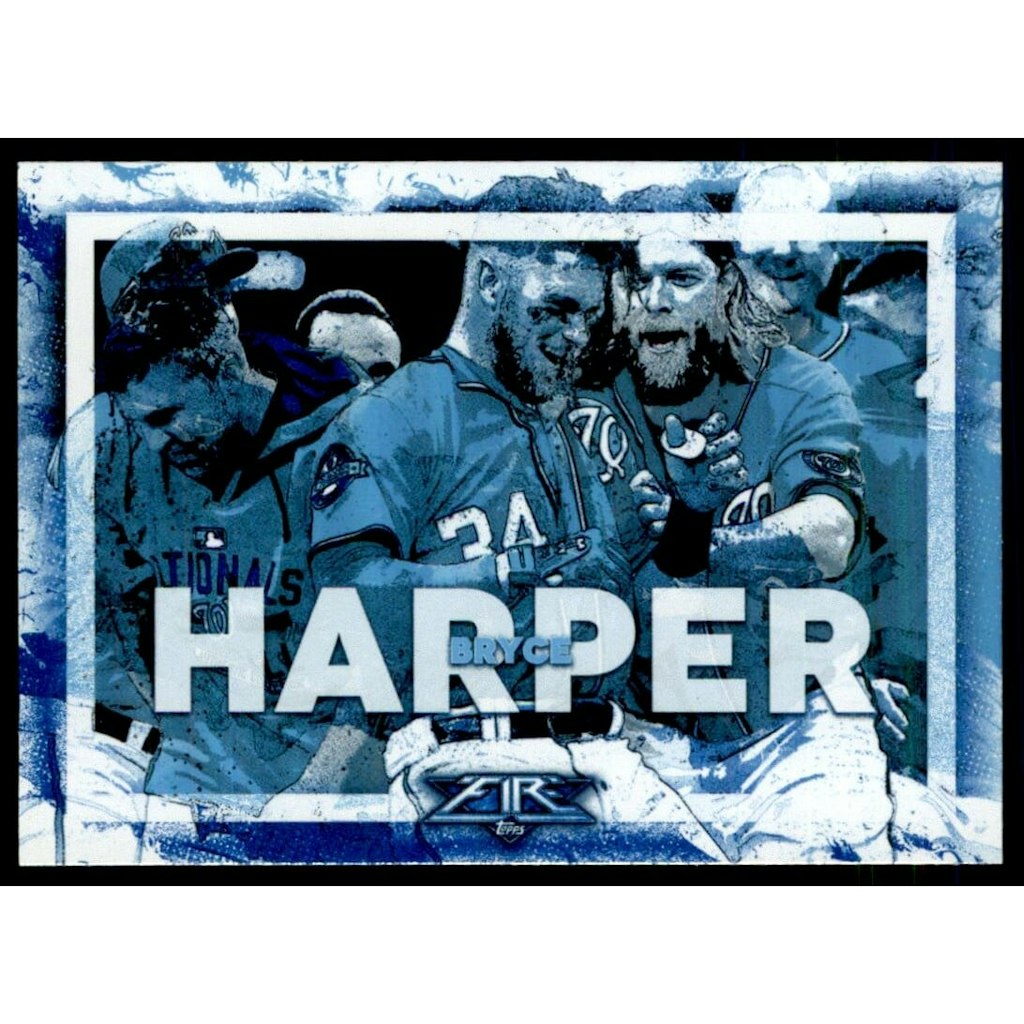 2017 Topps Fire Bryce Harper Walk It Off Blue Chip Card: $7 2017 Topps Fire Bryce Harper Walk It Off Blue Chip Card: $7