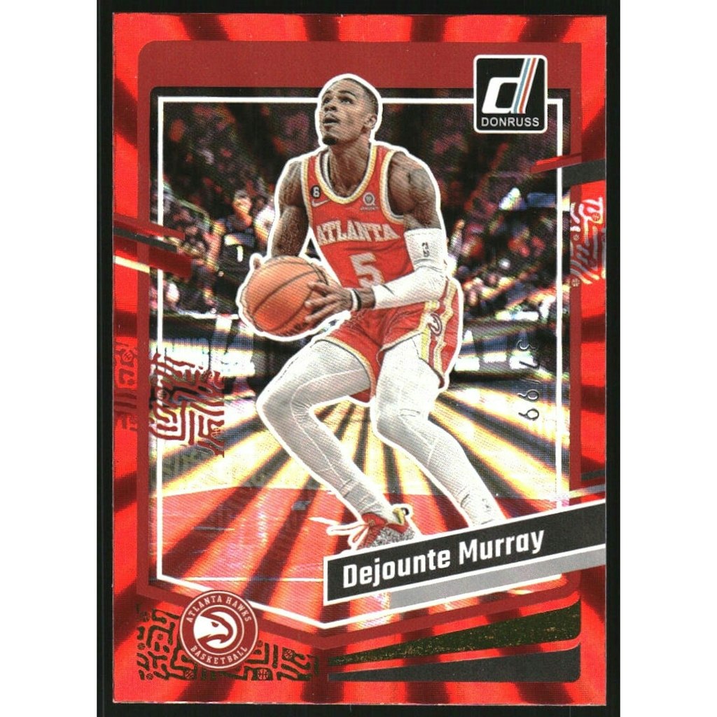2023-24 Donruss Holo Red Laser Dejounte Murray #31: $7.20 2023-24 Donruss Holo Red Laser Dejounte Murray #31: $7.20