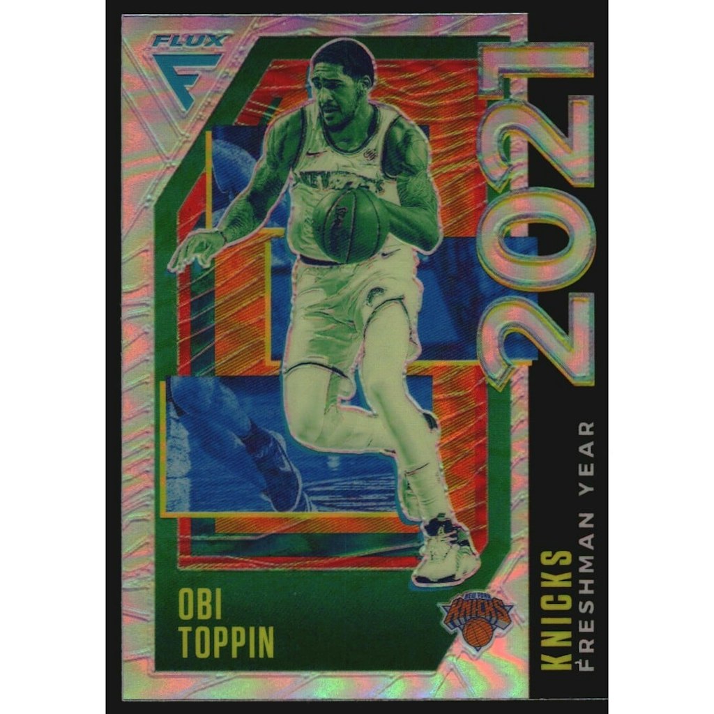 2020-21 Panini Flux Obi Toppin Freshman Year Silver Trading Card: $5.40 2020-21 Panini Flux Obi Toppin Freshman Year Silver Trading Card: $5.40