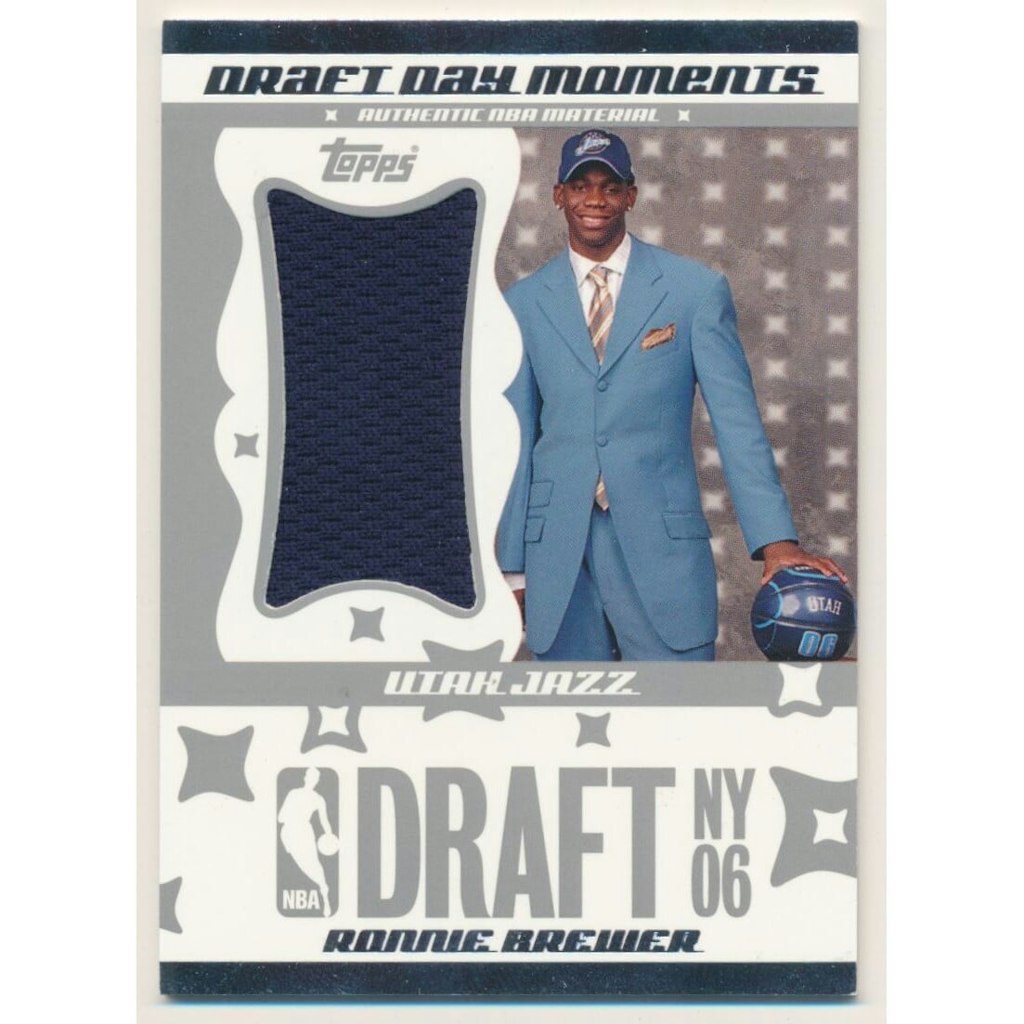 2006-07 Topps Big Game Ronnie Brewer Draft Day Moments Jumbo Jersey Card: $9 2006-07 Topps Big Game Ronnie Brewer Draft Day Moments Jumbo Jersey Card: $9