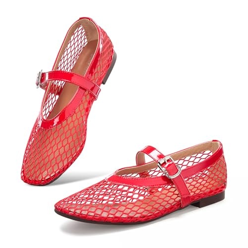 Women's Mesh Mary Jane Ballet Flats: $25.49 Women's Mesh Mary Jane Ballet Flats: $25.49