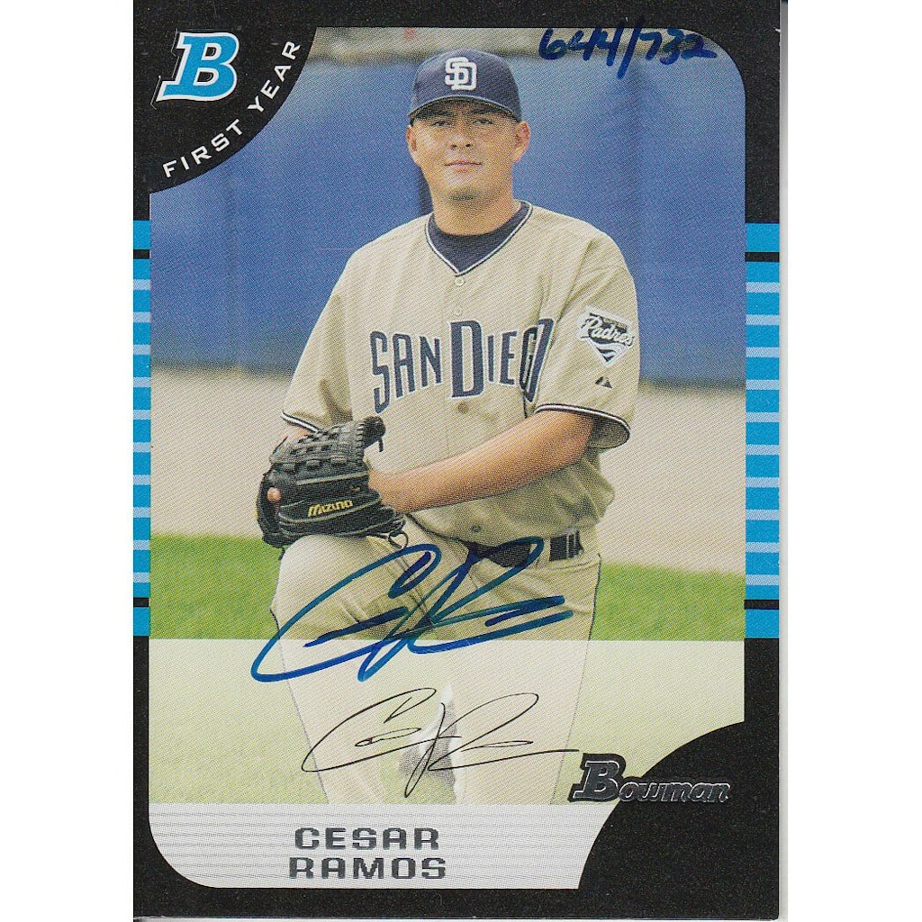 2006 Bowman Originals Cesar Ramos Autograph Card: $7 2006 Bowman Originals Cesar Ramos Autograph Card: $7