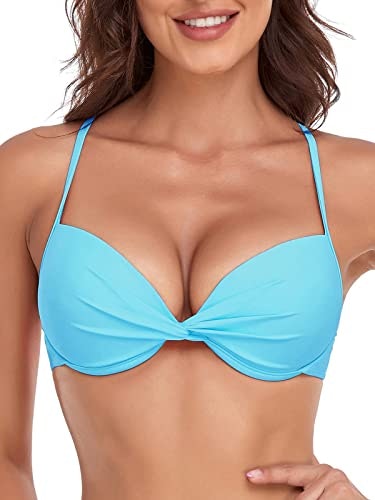 Colloyes Women's Push Up Underwire Bikini Top: $15.39 Colloyes Women's Push Up Underwire Bikini Top: $15.39