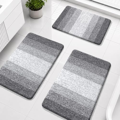 Olanly 3-Piece Microfiber Bathroom Rug Set: $36.54 Olanly 3-Piece Microfiber Bathroom Rug Set: $36.54
