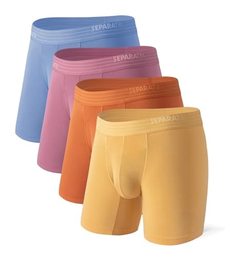 Separatec Men's Bamboo Rayon Boxer Briefs 4-Pack: $33.99 Separatec Men's Bamboo Rayon Boxer Briefs 4-Pack: $33.99